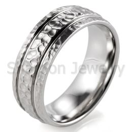 shardon unique 8mm titanium band hammered grooved shiny edge men wedding band us size 8 13 available - Unique Wedding Rings For Men shardon unique 8mm titanium band hammered grooved shiny edge men wedding band us size 8 13 available - Unique Wedding Rings For Men