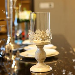 large size white brushed candle holders classical european style wedding candle home decor wrought iron candle - Wholesale Home Decor Suppliers large size white brushed candle holders classical european style wedding candle home decor wrought iron candle - Wholesale Home Decor Suppliers