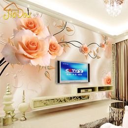wholesale custom photo mural wallpaper luxury villas tv backdrop papel de parede 3d wallpaper for walls warm rose wall papers home decor - Discount Home Decor wholesale custom photo mural wallpaper luxury villas tv backdrop papel de parede 3d wallpaper for walls warm rose wall papers home decor - Discount Home Decor