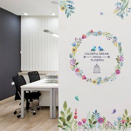 discount diy spring home decor diy wall decal colorful dream spring flowers branch leaf wall stickers - Discount Home Decor discount diy spring home decor diy wall decal colorful dream spring flowers branch leaf wall stickers - Discount Home Decor
