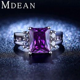 mdean white gold plated purple amethyst jewelry cz diamond wedding rings for women engagement bague bijoux accessories msr202 - Purple Diamond Wedding Ring mdean white gold plated purple amethyst jewelry cz diamond wedding rings for women engagement bague bijoux accessories msr202 - Purple Diamond Wedding Ring