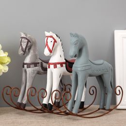 nordic style wooden horse craft furnishing articles home decoration creative figurines auspicious gifts home decor - Home Decor Articles nordic style wooden horse craft furnishing articles home decoration creative figurines auspicious gifts home decor - Home Decor Articles