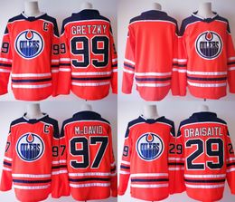 Discount cheapest blacks jerseys 2017-2018 season Edmonton Oilers 97 Connor McDavid 99 Wayne Gretzky 27 Milan Lucic 29 Leon Draisaitl 44 Zack Kassian orange Hockey Jersey