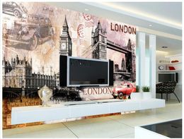 3D photo wallpaper custom 3d wall murals wallpaper mural Europe type restoring ancient ways is Big Ben clock tower