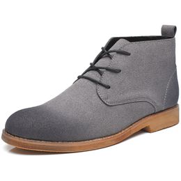 mens grey dress boots