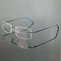 classic rimless eyeglasses