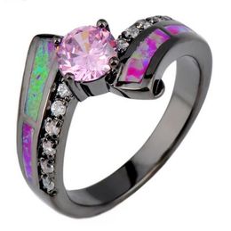 rose red geometric female opal ring black gold filled jewelry wedding rings for men and women bijoux anel black opal ring men outlet - Black Opal Wedding Rings rose red geometric female opal ring black gold filled jewelry wedding rings for men and women bijoux anel black opal ring men outlet - Black Opal Wedding Rings