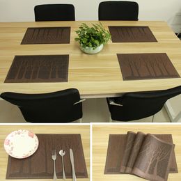 dining table mats pvc place mats for kitchen table washable table mats placemats for kids set of 4 4 pcs coffee tree - Kitchen Table Mats dining table mats pvc place mats for kitchen table washable table mats placemats for kids set of 4 4 pcs coffee tree - Kitchen Table Mats