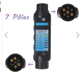 V Pin Plug Socket Cable Wiring Circuit Tester For Car Trailer Towing Lights V Pin Plug Socket Cable Wiring Circuit Tester For Car Trailer Towing Lights