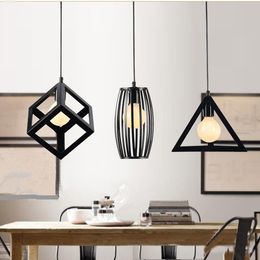 NEW Vintage Iron Pendant Light Industrial Loft Retro Droplight Bar Cafe Bedroom Restaurant American Country Style Hanging Lamp