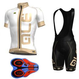 online shopping 2017 New Ale Cycling Jersey D Gel Padded Bib Shorts Set Pro Team Cycling Clothing Size S XL MTB Maillot Ciclismo J2501