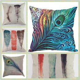 2017 feather decorative pillows sofa decorative pillow case feather home cotton linen car sofa square cushion - Decorative Pillows For Sofa 2017 feather decorative pillows sofa decorative pillow case feather home cotton linen car sofa square cushion - Decorative Pillows For Sofa