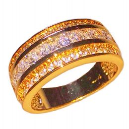 fashion 18k yellow gold filled princess cut square cubic zirconia gemstone rings wedding band jewelry for men women cheap square cut wedding rings for women - Discount Wedding Rings Women fashion 18k yellow gold filled princess cut square cubic zirconia gemstone rings wedding band jewelry for men women cheap square cut wedding rings for women - Discount Wedding Rings Women