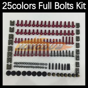 268PCS Kit completo de tornillos completos para carrocería de MOTO para HONDA CBR250RR MC22 CBR 250RR 1990 1991 1992 1993 94 95 96 97 98 99 Pernos de carenado de motocicleta Perno de parabrisas Tuercas de tornillo