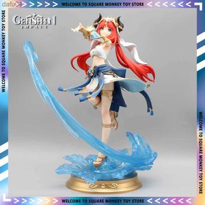 27cm Genshin Impact Figure Nilou Anime Figures Action Figurine Sexy Statue Dance Costume Doll Room Decor Desk Model Gk Toys Gift L230522