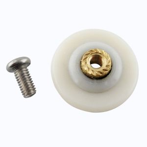 Polea de nailon de 28mm para cuarto de ducha, puerta corredera de cristal, rodillo colgante, rueda redonda, pieza de hardware para el hogar, muebles