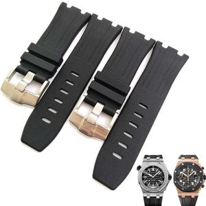 Bracelet de montre en caoutchouc et Silicone pour hommes, 28mm, résistant à l'usure, pour Audemars et Piguet, accessoires de montre AP