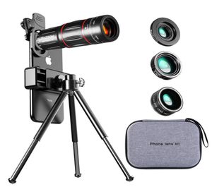 28x HD Phone Mobile Camera Lens Télescope Zoom Macro Lens pour iPhone Samsung Smartphone Fish Eye Lente Para Celuar5849934