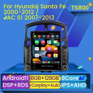 2Din Android 11 unidad principal coche Dvd Radio Video estéreo para 2005 2006-2015 Hyundai Classic Santa Fe reproductor Multimedia GPS para coche