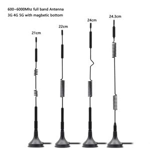 Antenne wifi 2G GSM 3G GPRS 4G pleine bande 5G, base magnétique pour voiture, antenne à gain élevé 18dbi 24.3CM de hauteur SMA mâle 600-6000mhz RG174