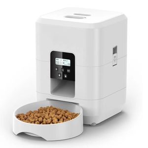 2L Adpied Feeder Cat Dog Aliments Smart Dispentier Alimentation quantitative régulière avec enregistrement audio Bols alimentaires Fournitures pour animaux de compagnie 240429