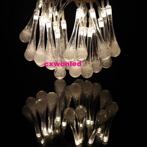 2m 20led LED String Light Blanco cálido RGBY Gota de agua Luces navideñas de hadas para fiesta Boda Decoración interior