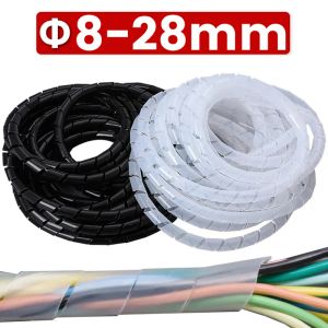 2m 28/10 / 8 mm Flexible Cable câble de câble de fil Protecteur Organisateur Organisateur de la cordon TV Cordon de protection Organisateur Organisateur Outils