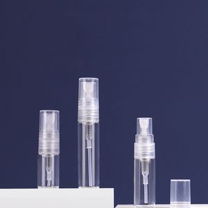 Mini flacon pulvérisateur Transparent vide, rechargeable, atomiseur de parfum de voyage, flacons en verre portables, 2ml, 3ml, 5ml