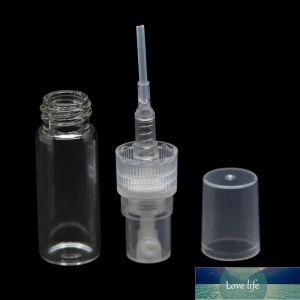 Botellas de perfume de vidrio de 2 ml con atomizador de niebla Botellas de perfume transparentes 2 ml para contenedor de bomba de aroma en aerosol al por mayor