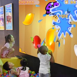 tableau blanc interactif projection au sol de haute précision de 2 mm, mur interactif transformant n'importe quel mur LCD LED en écran tactile avec 22 effets de jeux de lancer