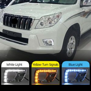 2pcs Auto Light for Toyota Prado FJ150 LC150 2010 2011 2013 pour Land Cruiser 2700 LED DrL DRL Lampes de brouillard