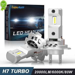 2 pièces Canbus H7 LED phares 1 1 Mini taille phare sans fil 18000LM CSP puces Turbo 55W LED h7 lumière pour voiture ampoule 6500K blanc