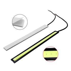 2PCS COB DRL Daytime Running Light Strip Car Lampe intérieure de la lampe décorative Ambie Ambitant Barre de calandre à LED imperméable