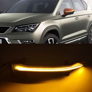 2 uds para Seat Ateca 5D 2016 2017 2018 2019 2020 2021 FR luz indicadora de espejo lateral de coche Tarraco intermitente LED dinámico intermitente