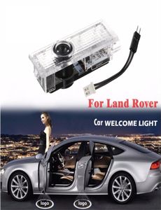 2pcs LED Carde de voiture bienvenue Projecteur laser Porte de logo Ghost Shadow Light For Freelander 2 Range Rover Evoque Discovery44132894