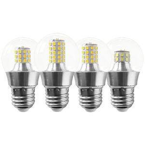 2 pièces LED ampoule de maïs G45 verre Transparent boule de haricot ampoules 5w 7w 9w 12w plafond lustre lampe de bureau E27 LED s Globe ampoule cors lumière