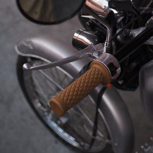 2 uds manillar de goma para motocicleta extremo de barra de agarre de mano para bicicleta Cafe Racer Car Styling Mar161