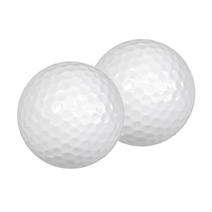 Balles de Golf flottantes en caoutchouc, 2 pièces, jeu de Sports de plein air, Match d'entraînement, Double couche, qualité 240301