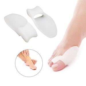 2 unids/par Gel Protector de dedo del pie silicona juanete esparcidor de dedo gordo pie Hallux Valgus Guard cojín para el cuidado de los pies