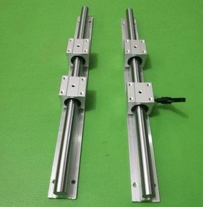 2pcs SBR16 500mm/600mm/700mm/800mm support rail linear rail guide + 4pcs SBR16UU linear bearing blocks for CNC router parts