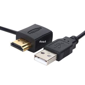 2 pièces USB 20 HD mâle à femelle adaptateur connecteur 05M chargeur connecteur câble câble d'alimentation pour ordinateur portable universel Vhidh