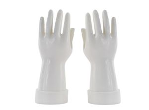 2 piezas de maniquí femenino blanco, joyería de mano, escaparate de uñas, reloj, anillo, pulsera, guantes, soporte izquierdo derecho para mujer, manos de maniquí 29220357