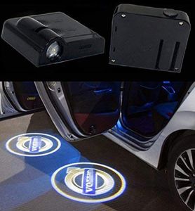 2 Unids Inalámbrico Universal LED Luz de Bienvenida de Puerta de Coche Láser Puerta de Coche Sombra Proyector Led Logo Puerta de Bienvenida de Coche Inalámbrico para 7176332