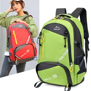 2pcs Women Men Nylon Animal Printing Hiking Climbing Travel Waterproof Backpack Bag 36-55L
