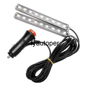 2x 9 LED Strip Lights Dash Floor Foot DC 12V Car-styling Car Atmosphere Lamp Cigarette LED Décoration Lampe