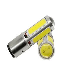 2X éclairage blanc direct d'usine DC12V 25W DRL BA20D H6 E301 COB lumière LED pour moto cyclomoteur ATV ampoule de phare de moto Fo1686572