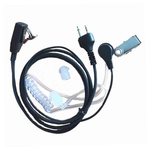 Écouteur à Tube d'air acoustique discret à 2 broches, micro-casque pour Radio Midland AVPH3 AVP-H3 XT18 XT20 XT511 LXT500VP3 GXT900 GXT1000VP4 GXT1050VP4 talkie-walkie