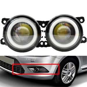 2x luz antiniebla LED con kit de cables de lámparas de faro de lente para Ford Focus Sedan 2009 -2011