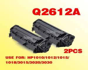 2x pour HP2612A Q2612A 12A CARTRIDE DE TONER COMPATIBLE POUR LASERJET 101010121015101830153030306561528