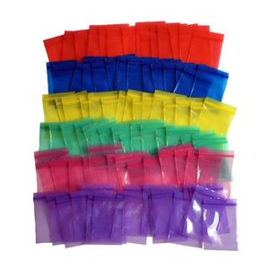 Mini bolsas con cremallera de colores de 2x3cm de espesor, 0,12 MM, bolsas de embalaje de plástico transparente, bolsa pequeña con cremallera de plástico, bolsa ziplock ziploc